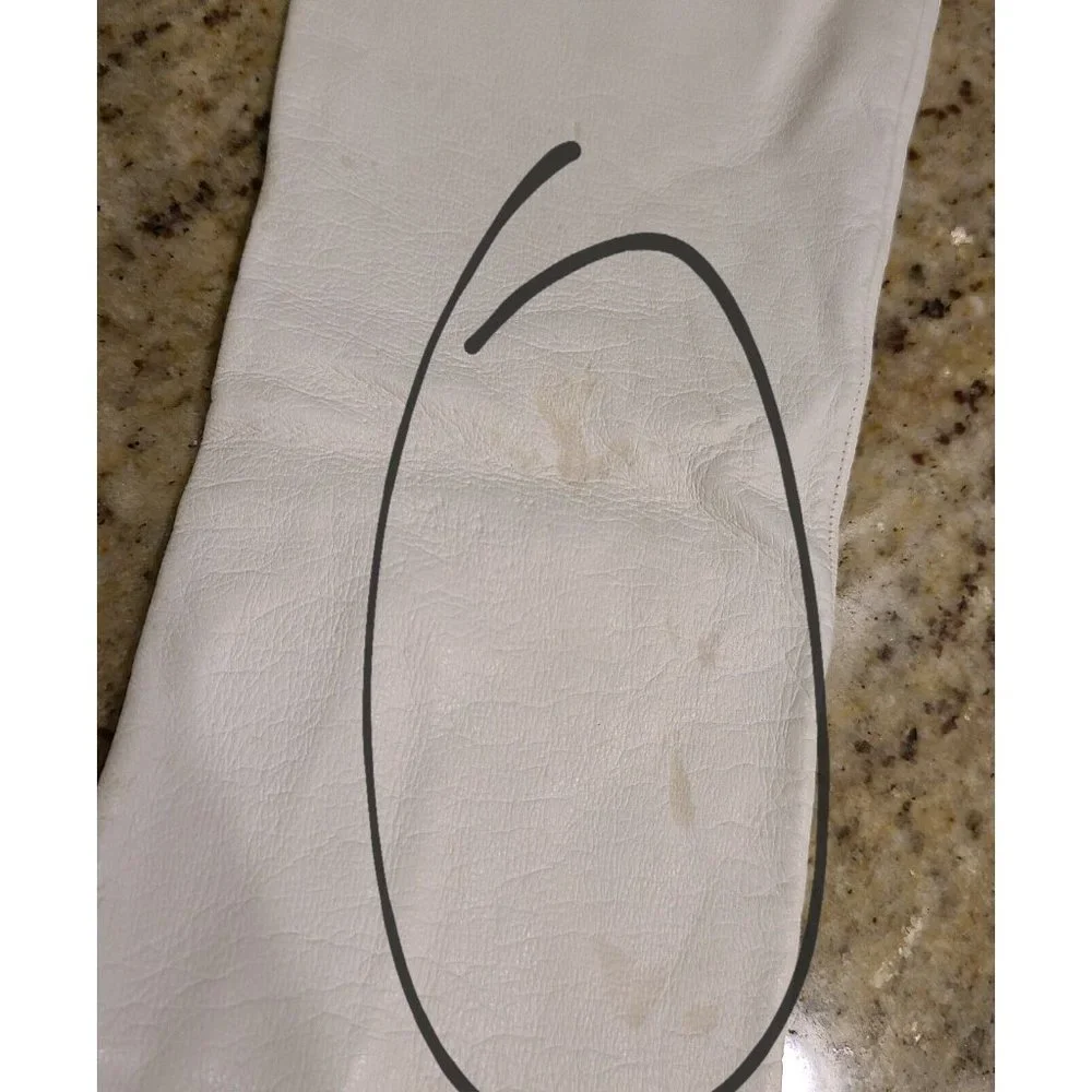 Single **Left Hand Only ** White Leather Silk Lined 13